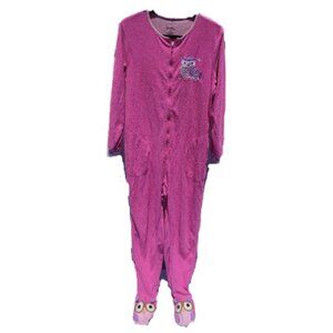 Nick & Nora Owl Adult Onesie Pajamas with Footsies Size Medium/Large/XL Oversize